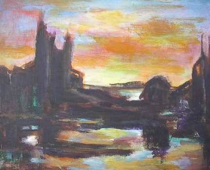 Waterside Landscape by Harry Shoulberg