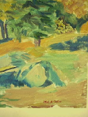 Autumn Central Park Scene by Ethel Cutler