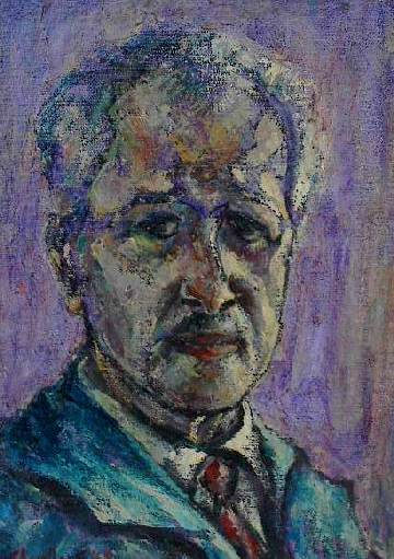 Shoulberg Self Portrait - Signed by Harry Shoulberg