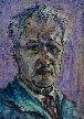 Shoulberg Self Portrait - Signed by Harry Shoulberg
