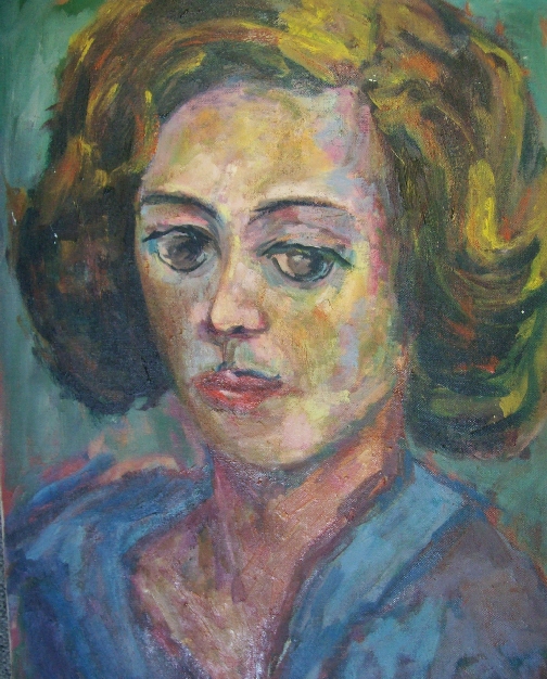 Portrait of a Lady with Brown Hair by Harry Shoulberg
