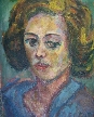 
Portrait of a Lady with Brown Hair by Harry Shoulberg
