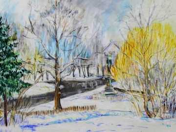 Winter in Central Park by Ethel Cutler